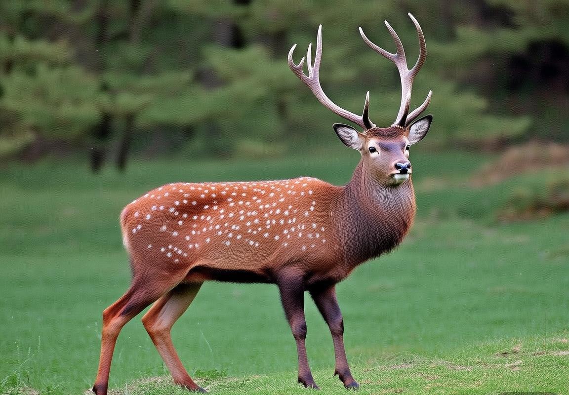 梅花鹿：亚洲东部森林中白色斑点皮毛的精灵与其野生数量减少下的自然保护区庇护